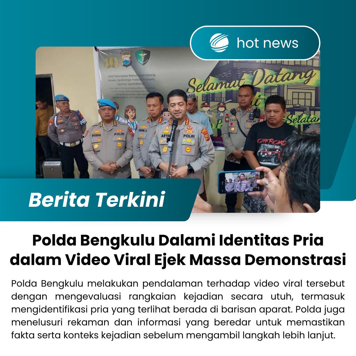 advasarimut's tweet photo. support penuh polda bengkulu dalam ini https://t.co/abRBgrGbMK