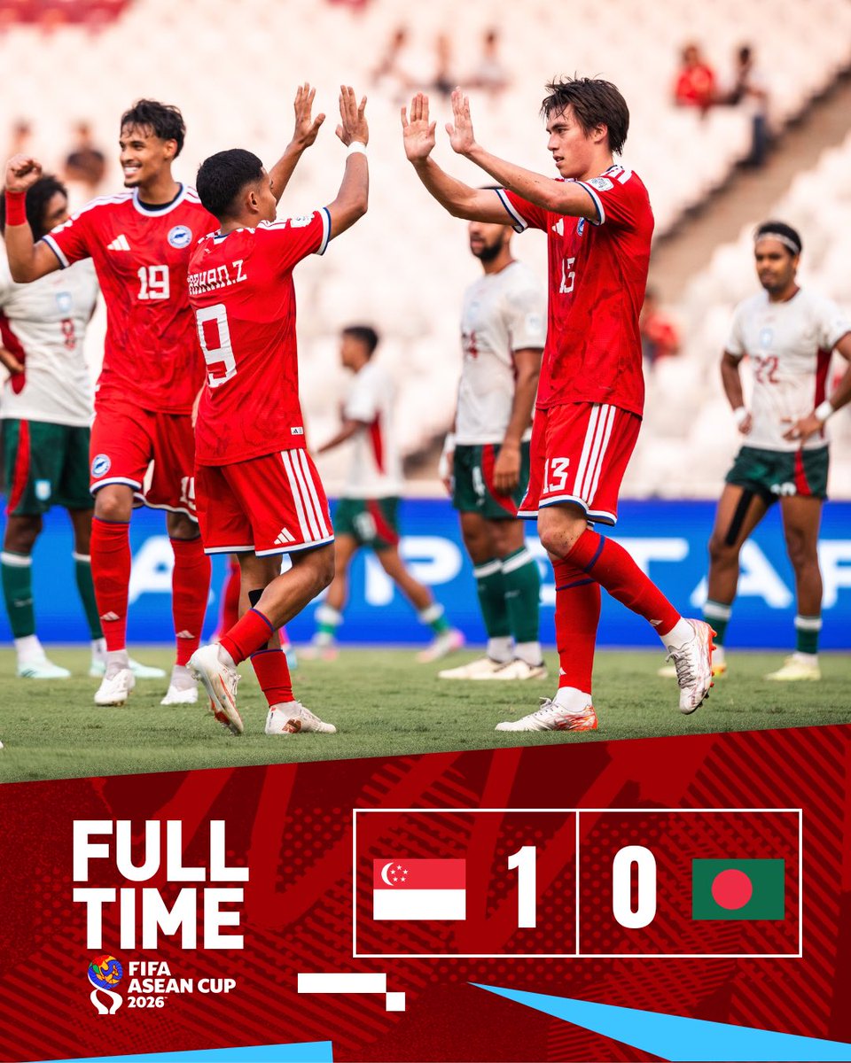 FASingapore's tweet photo. A vital three points as we keep our hopes of progression alive 💪🏼

Harhys Stewart’s third international goal proving decisive on the night 🦁🔥 https://t.co/rzAWHKg3eh
