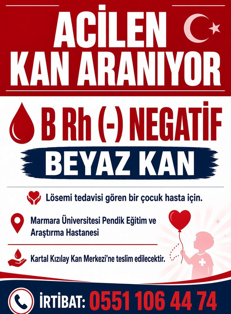 _UrVeKa_'s tweet photo. 🔴 Çok Acil 🔴 
 Tekrar paylaşıyorum lütfen paylaşalım 
Lösemi hastası bir ÇOCUK için çok acil kana ihtiyaç var çok acil dediler 

Marmara Üniversitesi Pendik Eğitim ve Araştırma Hastanesi'nde lösemi tedavisi gören bir çocuk hasta için Kartal Kızılay Kan Merkezi'ne verilmek üzere ACİLEN B Rh (-) negatif beyaz kan aranıyor! 

İletişim: 0551 106 44 74