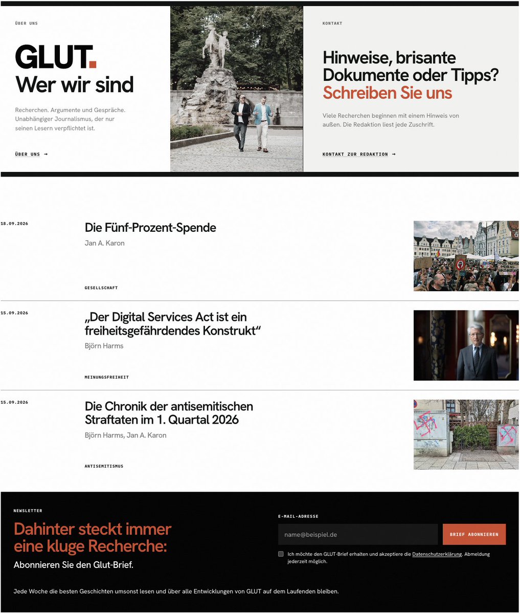 glut_magazin's tweet photo. Ab jetzt online: @glut_magazin.

https://t.co/jbZTMz0IFh https://t.co/JtHuhFqcKM