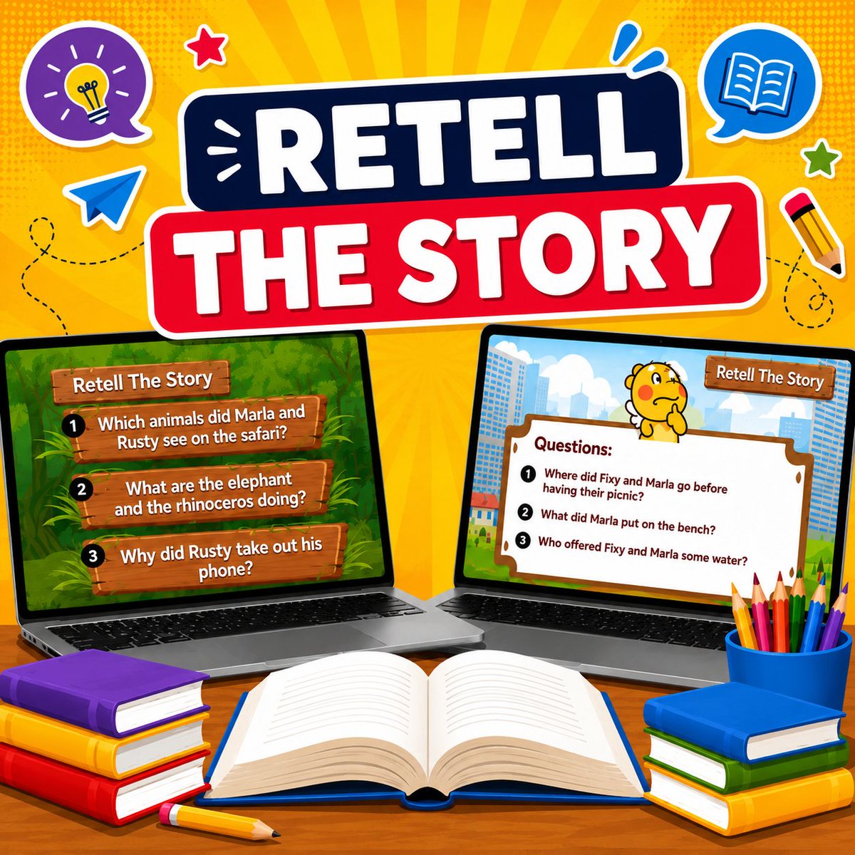 EnglishE4680's tweet photo. Make ESL reading comprehension more engaging!
Use activities that get young learners predicting, questioning, discussing, and thinking critically. 👉 Explore the ideas: https://t.co/DKQp0YqiWE

#ESL #ReadingComprehension #ESLTeachers #TeachingEnglish #ESLActivities https://t.co/3palzEM5H3