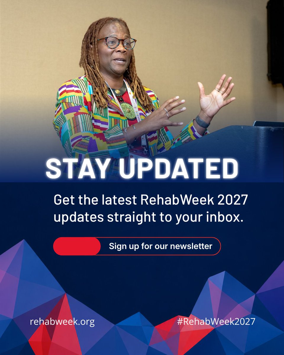RehabWeekOrg's tweet photo. Stay updated with RehabWeek 2027! 📩

Want to be the first to hear about the latest news, announcements, and updates?

Sign up for the #RehabWeek2027 newsletter and stay in the loop as we get closer to Lausanne👉🔗 https://t.co/cOqtxpza4S https://t.co/ijiFm3QEUv