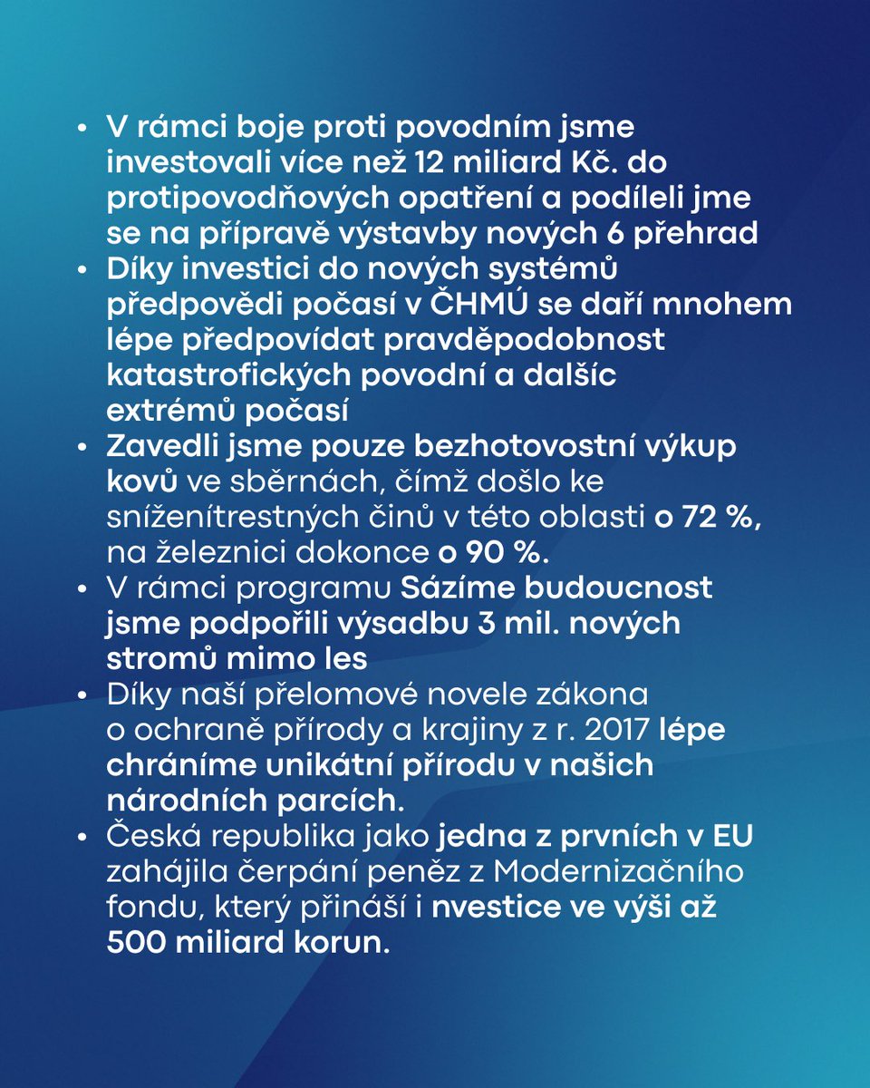 AndrejBabis's tweet photo. Na základě výzvy Greenpeace mi napsalo email asi 2 tisíce lidí. Nemůžu všem odpovědět individuálně, tak bych je rád aspoň ujistil, že přírodu a zvířata mám rád celý život a v našich předchozích vládách jsme vždy společně s bývalým ministrem životního prostředí Richardem Brabcem dělali pro ochranu přírody maximum. Podařilo se nám spoustu skvělých věcí, a proto je fajn, aby si i všichni přečetli celý přehled. Jsem si jistý, že Motoristé na naši práci navážou 👍