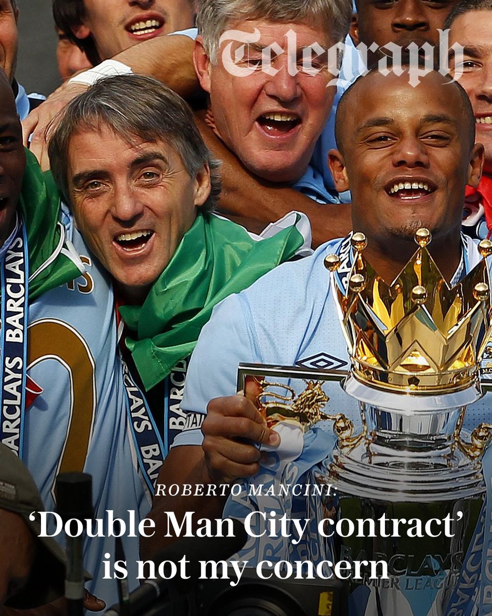 TeleFootball's tweet photo. Mancini said accusations he was secretly paid £1.75m by the club – on top of his £1.45m salary – during City’s years-long flouting of Premier League financial rules was “not my concern”.

Read @ben_rumsby's full article below ⤵️

https://t.co/Nz80IM6BSo https://t.co/7PV7Al8Ep3