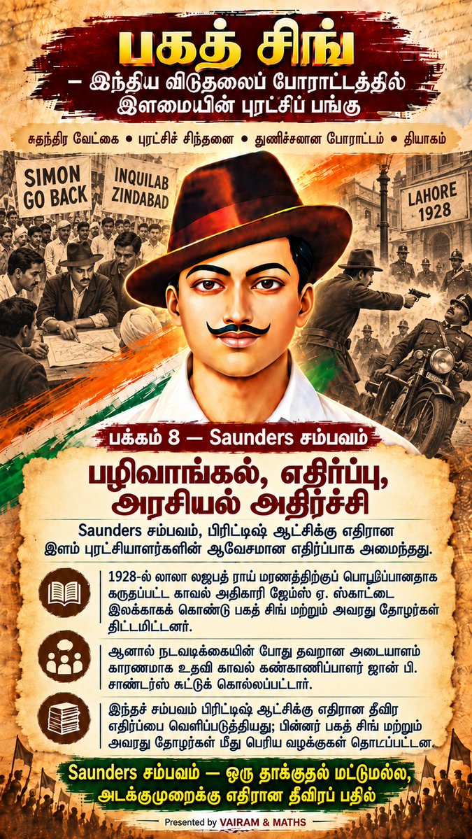 Propertiesloans's tweet photo. #SocialJustice #Equality #Patriotism #HistoryOfIndia #KnowOurHistory #இந்தியவிடுதலைப்போராட்டம் #பகத்சிங் #சுதந்திரப்போராட்டம் #இளைஞர்சக்தி #சமூகநீதி #வரலாற்றைவாசிப்போம் #VAIRAMandMATHS https://t.co/WCdOUgUEDG