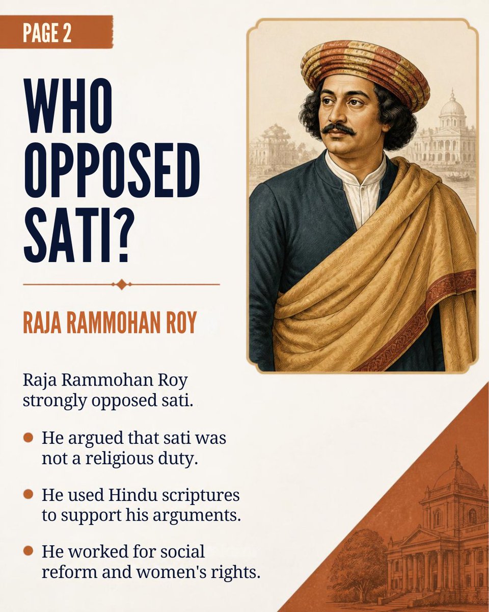 AAtoonsStudy's tweet photo. Sati in India | What Was the Practice of Sati? | History &amp; Abolition I https://t.co/qRdbdsdssS 

#AAtoonsStudy #PracticeOfSati #IndianHistory #RajaRammohanRoy #SatiAbolition https://t.co/Rl28neyDRx