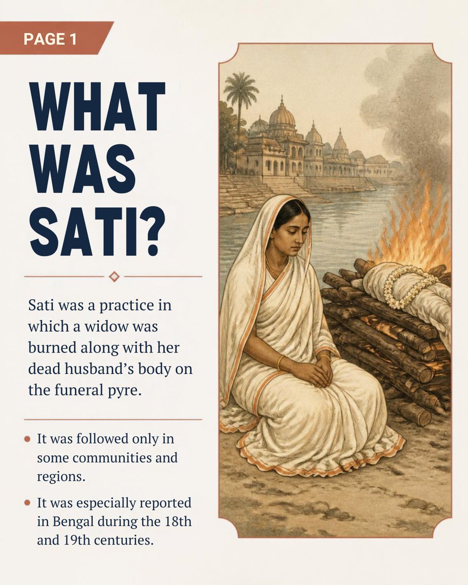 AAtoonsStudy's tweet photo. Sati in India | What Was the Practice of Sati? | History &amp; Abolition I https://t.co/qRdbdsdssS 

#AAtoonsStudy #PracticeOfSati #IndianHistory #RajaRammohanRoy #SatiAbolition https://t.co/Rl28neyDRx