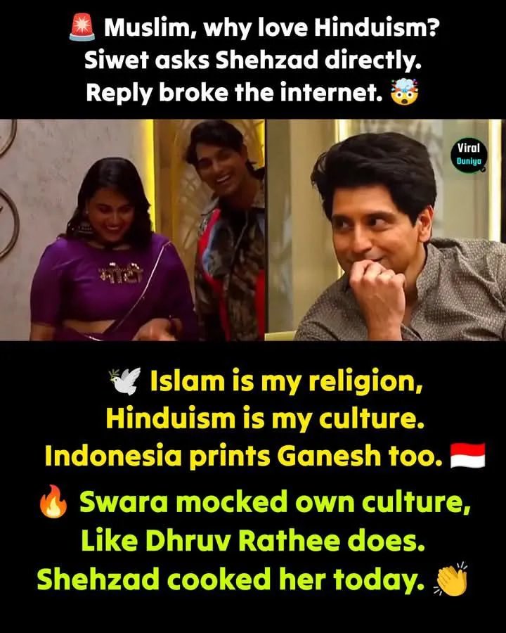 K_Dadhich09's tweet photo. That Siwet guy who mocked Swara for disrespecting Rajput culture and who himself is a Rajput, now switched his sides and slapped Shahzad! https://t.co/R7TsVY1NRn