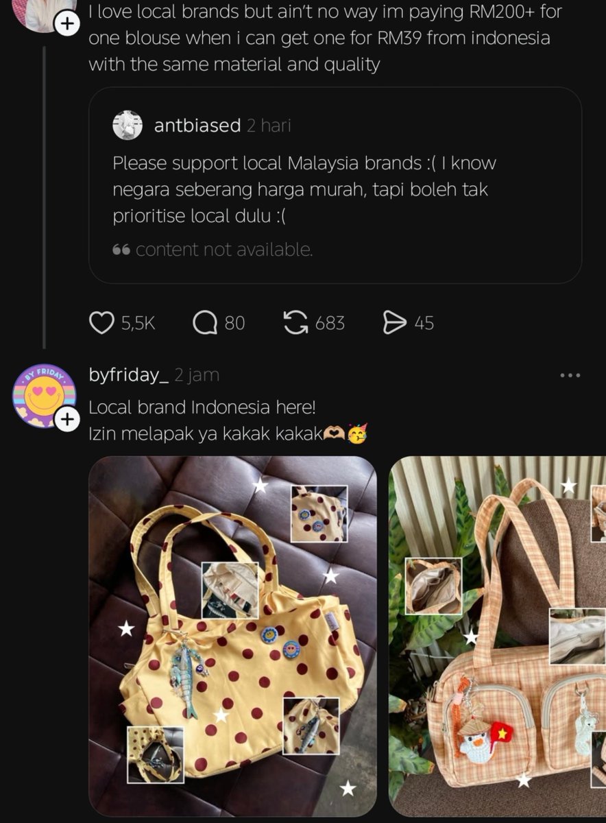 ssssyyylaaa's tweet photo. KAK?? KEMANA AJA KOK BARU MUNCUL 😭

totebag POLKI ini looksnya cakep banget, mana CEMPLANG CEMPLUNG FRIENDLY lagi🤏🏻 https://t.co/YIjeBsZjuQ