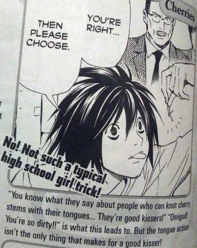goonsensei1's tweet photo. reminder that L is canonically a good kisser👀 https://t.co/dQUNvKJ8pq