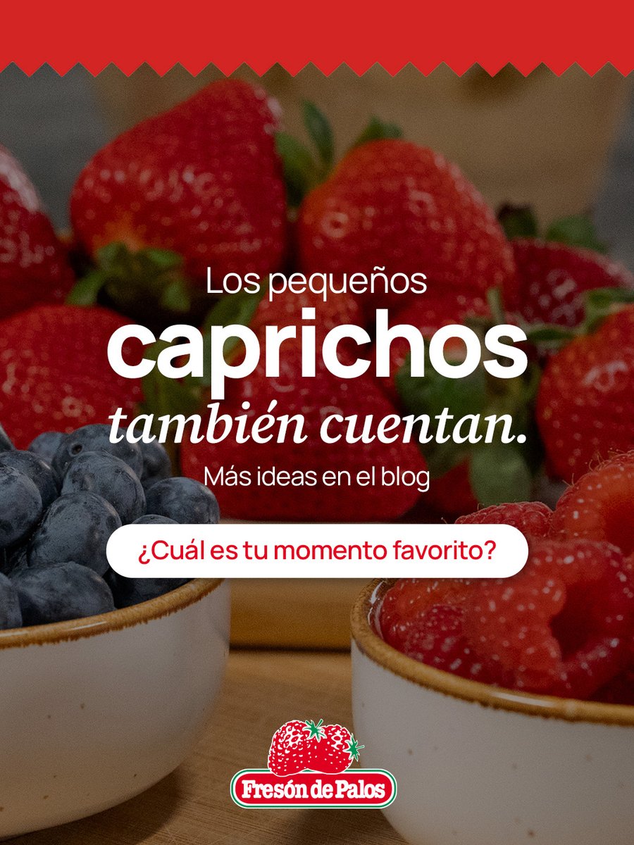 fresonpalos's tweet photo. No te olvides de visitas la web de Fresón de Palos, donde te contamos más ideas en nuestro #BlogBerry 🫐
👉 https://t.co/pBli2eiT40
#FresónDePalos #BerryConsejo #Bienestar #FrutosRojos https://t.co/l0ZKtFAUV7
