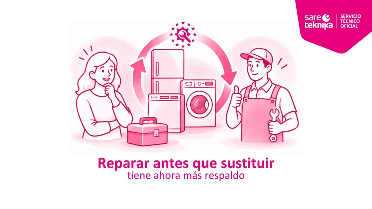 sareteknika's tweet photo. 🔧 Reparar antes que sustituir tiene ahora más respaldo.

Las nuevas normas europeas sobre el derecho a reparar refuerzan las opciones de los consumidores para alargar la vida útil de sus productos.

¿Qué cambia? 👇

#Sareteknika #DerechoAReparar https://t.co/gFEIqEqPM6