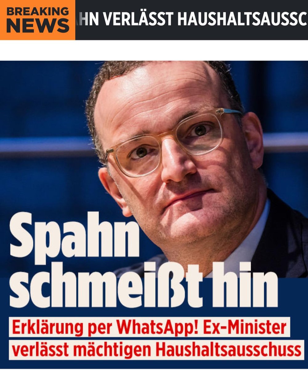 zukunft37's tweet photo. So, der ist erstmal weg, den können wir uns spahn. 😁
Nach all den Skandalen:
ÜBERFÄLLIG!
Er sollte auch das Bundestagsmandat niederlegen, Spahn hat mehr als genug Schaden angerichtet! https://t.co/I1SsQ3eUIf