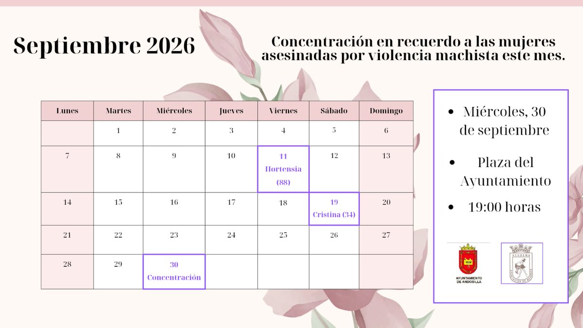 aytodeandosilla's tweet photo. Concentración en recuerdo a las mujeres asesinadas por la violencia machista este mes. 
#andosilla
#ayuntamientodeandosilla https://t.co/hTECDpUDyg
