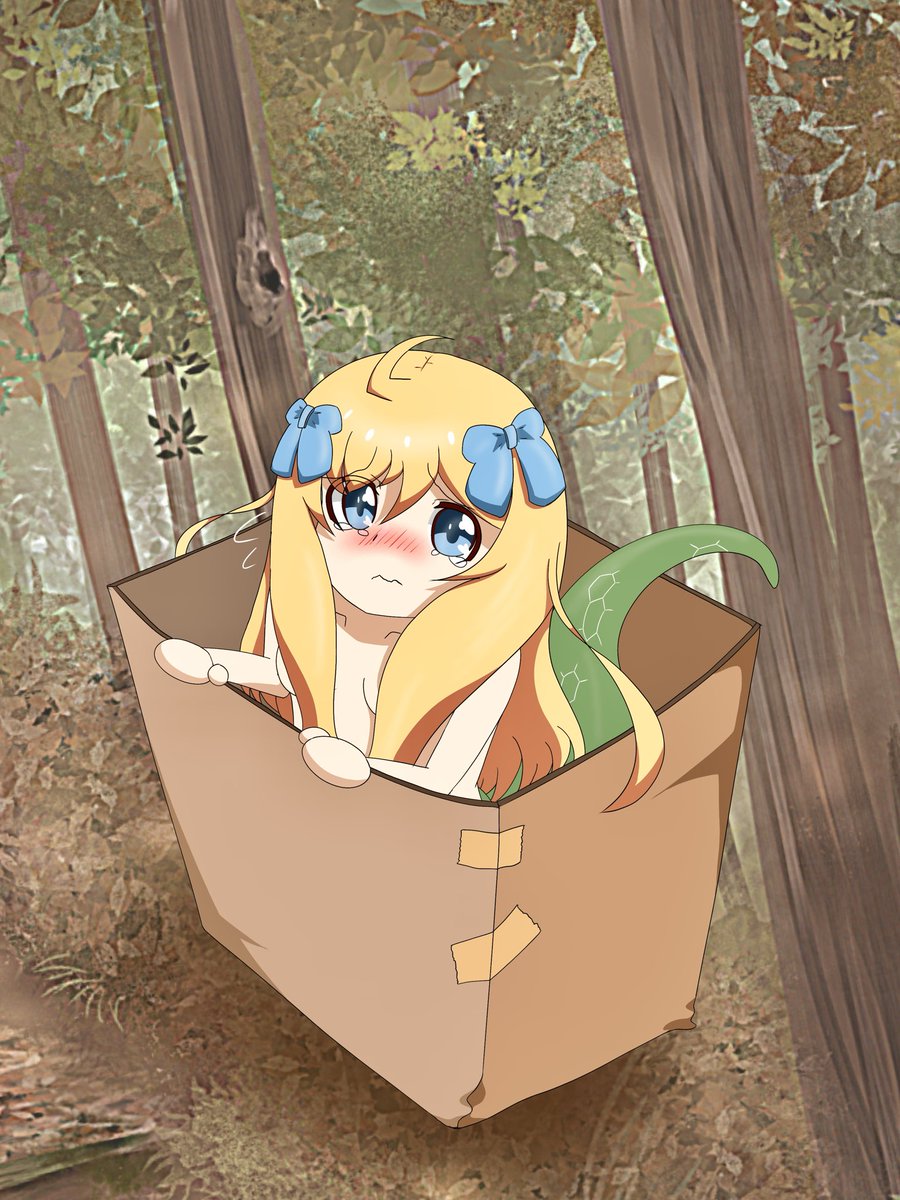 yuyupon_koshiki's tweet photo. 捨てられている邪神ちゃん🐍
#邪神ちゃんドロップキック https://t.co/mRy8kf91vq