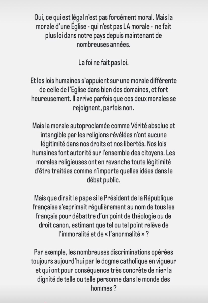 Juston_Pierre's tweet photo. ⬇️ « Il est impossible de considérer comme normal de donner la mort. Ce qui est légal n’est pas forcément moral » https://t.co/w6Xys495Yh