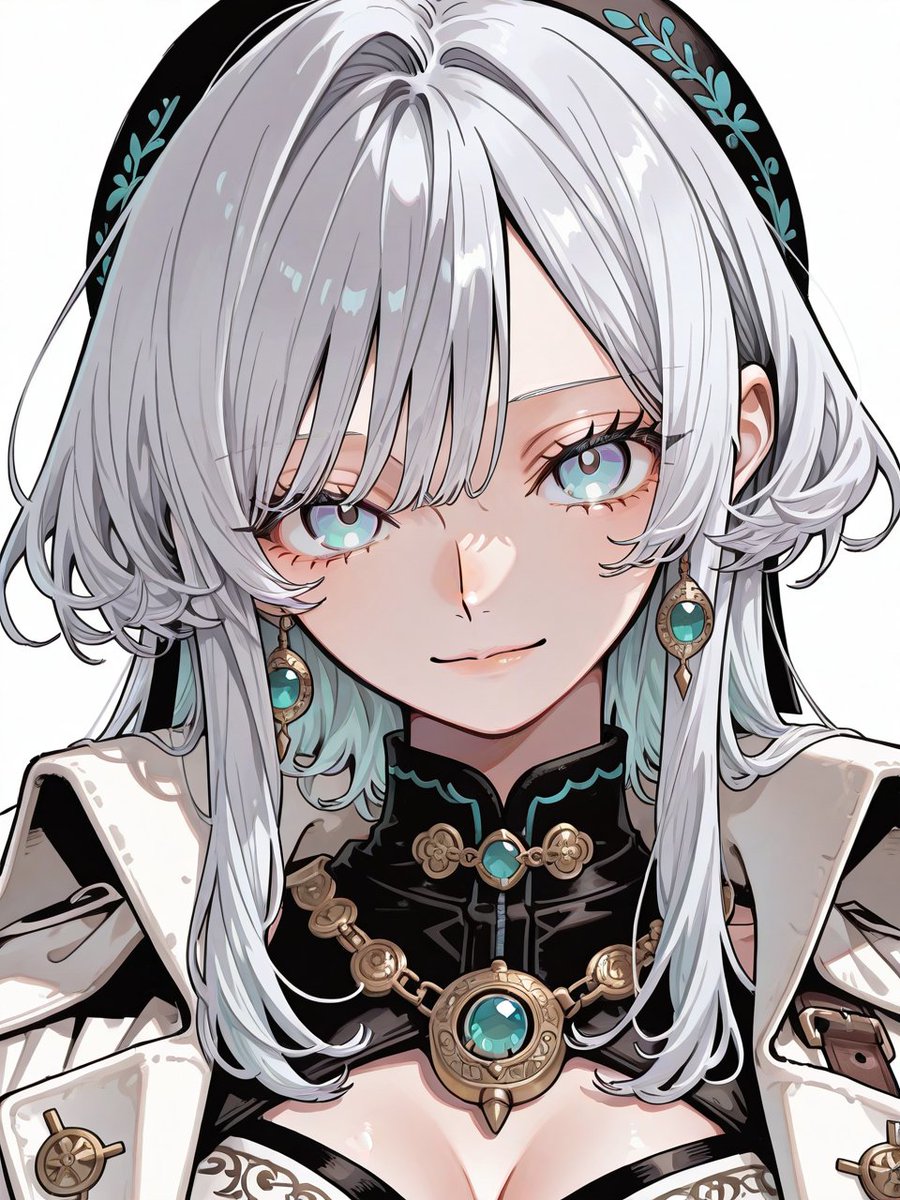 papycolab's tweet photo. こういう白髪美人、めちゃくちゃ好き。

白髪×水色の瞳×ターコイズのアクセサリー。 https://t.co/xv6fnB7Z2V