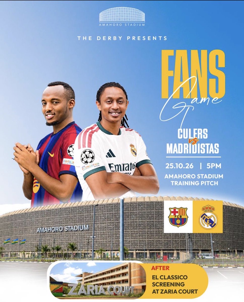 joselyinechap's tweet photo. Nizereko abachou nama Gees muri sober muzaza kureba iyi match dore ntiwakina cg ngo ufane , utari sober!!
Can’t wait though ✋🥳🥳
#amahoroderby #AmahoroStadiumIsOpen https://t.co/nHmGF2rjpX
