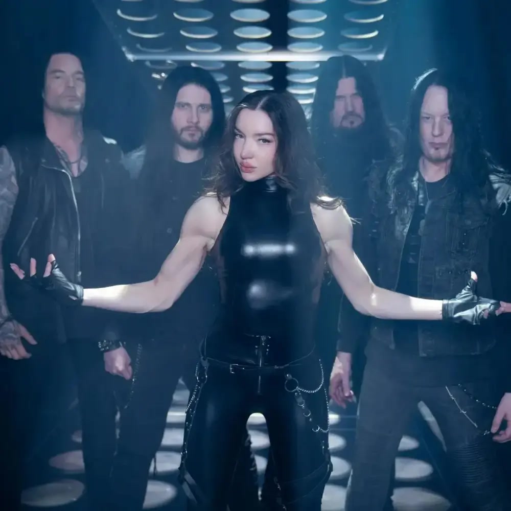 Riff_Relay's tweet photo. Lauren Hart taking on Nemesis live. Arch Enemy's new official clip was shot on their 2026 EU summer run, filmed by Ben Alexis and mixed by Jacob Hansen. North America is next, starting Oct 5 with The Black Dahlia Murder, Septicflesh and Crypta. Who's going? https://t.co/V9jjl5Ynan