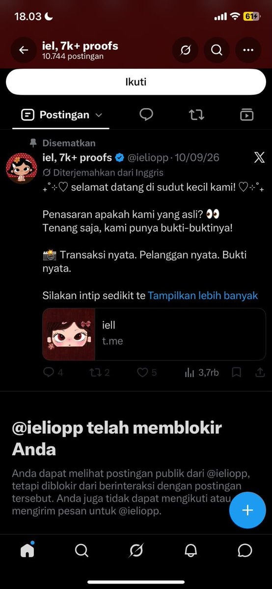 RyanFis18309766's tweet photo. HELP RT ADA PENIPUAN!

Kronologinya aku beli chatgpt go private 1 bulan terus gabisa login, jadinya dialihkan ke sharing dulu. Terus kita janjian sore mau login yang private tapi chatku ga dibales -balas padaha aktif promosi di twitter-

https://t.co/E0FjGGXCH5

#zonauang https://t.co/cIBDg7c9Vp