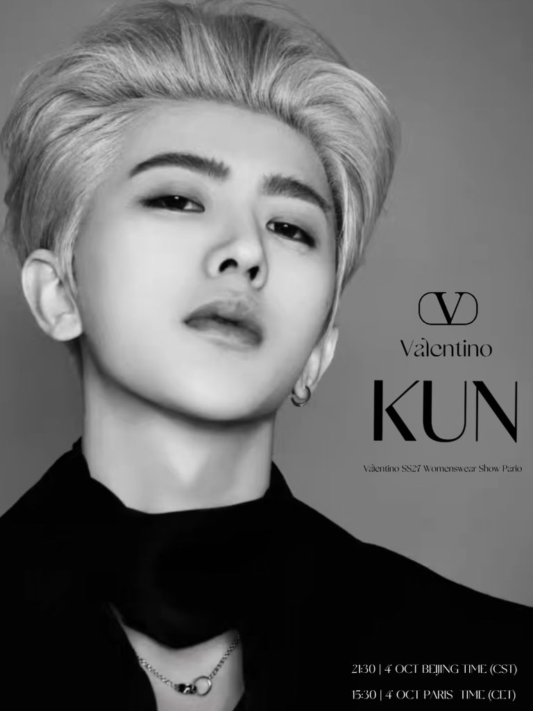 k484639004's tweet photo. We anticipate KUN, the Chinese artist, at Milan Fashion Week.

KUN for Valentino in paris
#KUN #valentino #KUNxValentinoSS27 #ValentinoSS27
@kun_officialx @MaisonValentino https://t.co/kTkipbkjzy