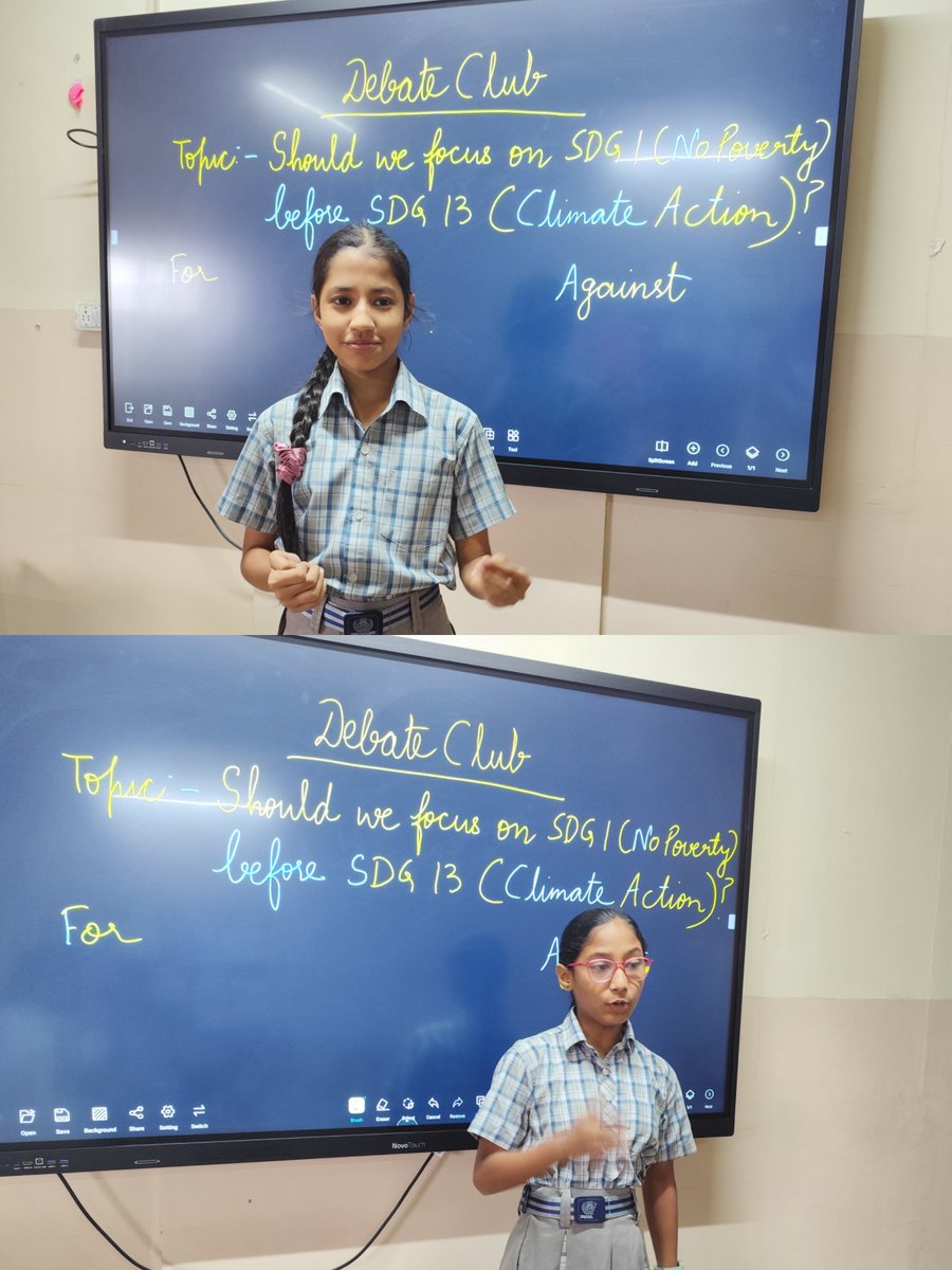 PrabhaRawat5's tweet photo. #Ahlconintl #DebateClub #Class7&8 Students shared opinions, arguments and rebuttals, strengthening critical thinking, communication skills and the ability to appreciate diverse perspectives. @ashokkp @y_sanjay @pntduggal @sunandask21 @sdg4all
@cbseindia29 @DeeptiSehgal23 https://t.co/jY6d1WdgRV