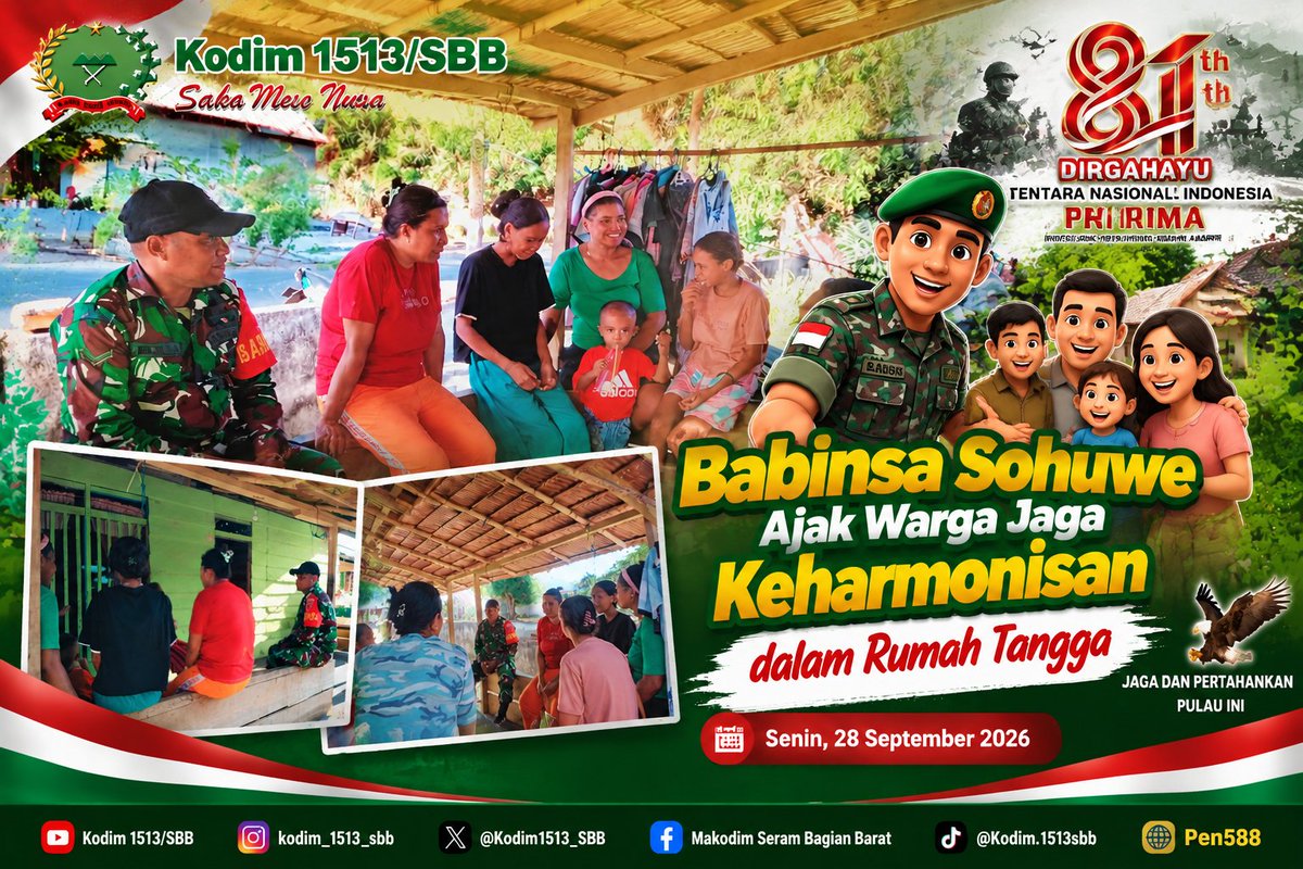 M1513sbb's tweet photo. Babinsa Sohuwe Ajak Warga Jaga Keharmonisan dalam Rumah Tangga.

Baca Selengkapnya;
https://t.co/jq72kLEUvC https://t.co/YjPBRo16M8