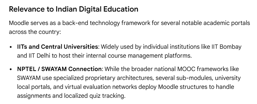 prisha0206's tweet photo. MOODLE :

#DevInEduTech https://t.co/EMpEsYpuUr