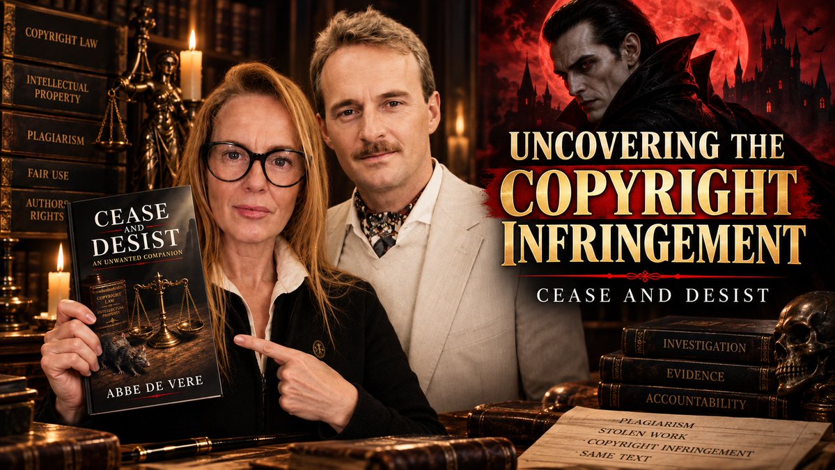 AbbeWeir's tweet photo. CEASE AND DESIST, an unwanted companion OUT NOW, This book shows how Gary Wayne used our work to get known #copyright #garywayne #dragoncourt #dragonlegacy https://t.co/m0WTfFGFSS