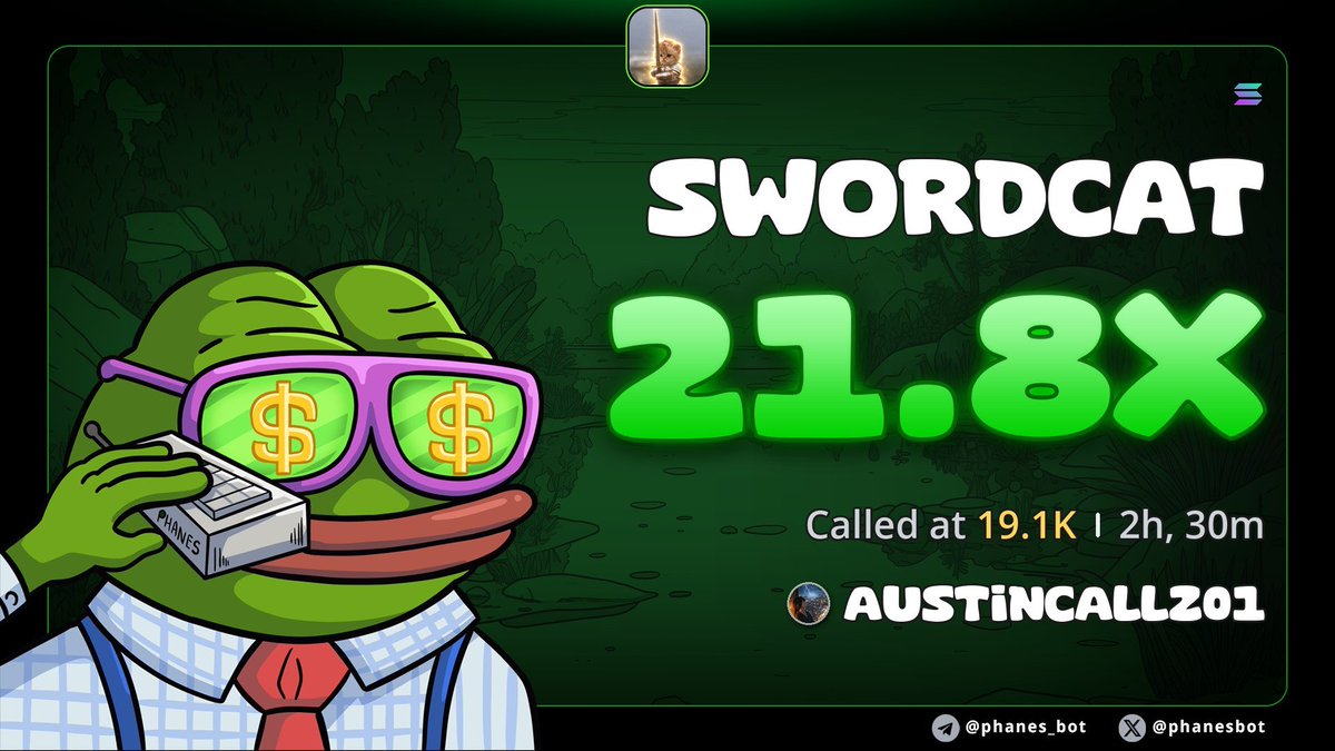 Austincallz03's tweet photo. 21.8x call on $swordcat

5tCju6YNxHq5zrA6tGndr6F7TK42mpUFmeE31cSFpump https://t.co/dExkrU5TTE