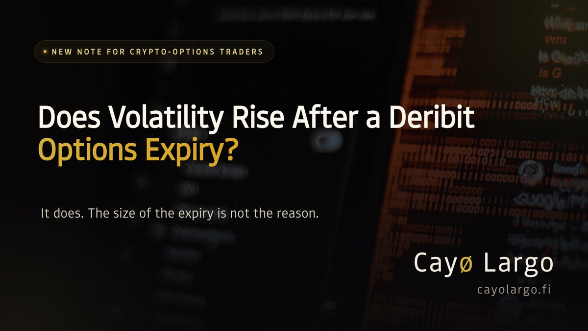 Halcyon_Waters's tweet photo. We shed some new light on vol for the end-of-the-weekend option trading:

Does Volatility Rise After a Deribit Options Expiry?

Full story: https://t.co/EVlDofjzKP https://t.co/aC1XLHjK0D