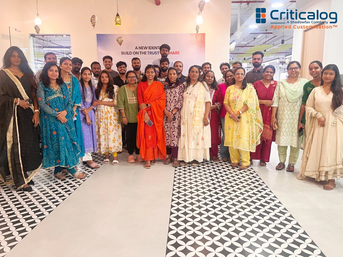 CriticaLog's tweet photo. Celebrating the spirit of Ganesh Chaturthi with Team @CriticaLog – A Shadowfax Company! ✨

Moments like these bring our people together and make the workplace a little more special.

Wishing everyone a Happy Ganesh Chaturthi! 🙏

#Criticalog #Shadowfax #GaneshChaturthi https://t.co/zYbRi4TC5x