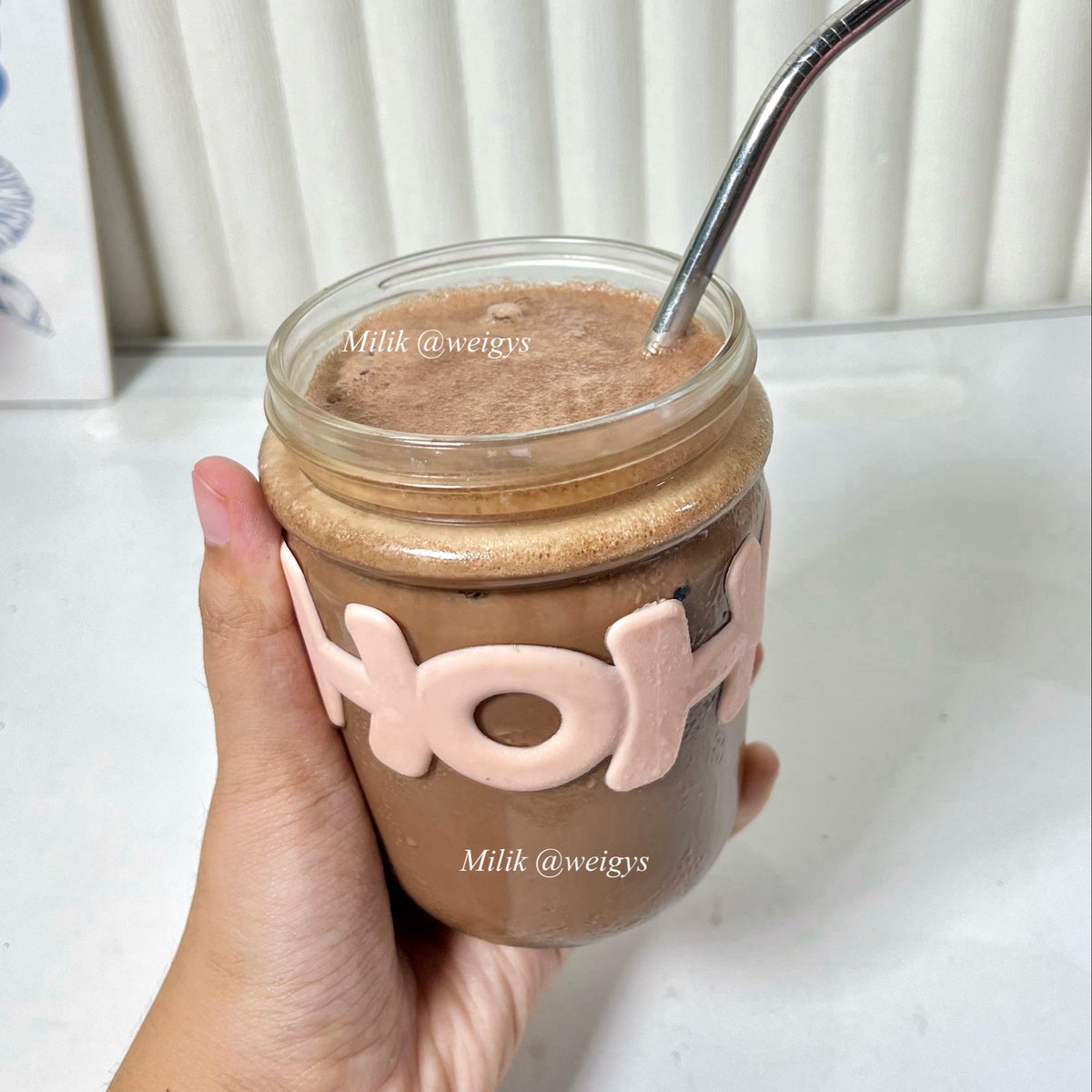 weigys's tweet photo. Aku kira ini cuma dipake buat baking, ternyata dijadiin minuman juga ENAK BANGET😭 https://t.co/pPG1EGwG7h