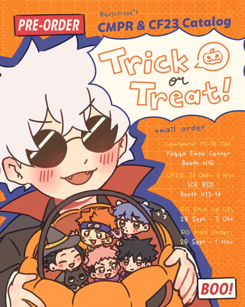gojodreee's tweet photo. [💙&amp; 🔄Appreciated!]
My #comipara7 and #CF23 + Mail Order PO is open!  

📅: Pick Up CF PO (28 Sept-3 Oct)
💌: Mail Order PO (28 Sept-1 Nov)
🛍️JJK, Haikyuu, PLAVE, PDVV, BinQuan
🔗https://t.co/hbxaaehoSb

#comifuro23 #cf23catalogue

Full Catalog below ▼ (1/4) https://t.co/9wKoCdPgBT
