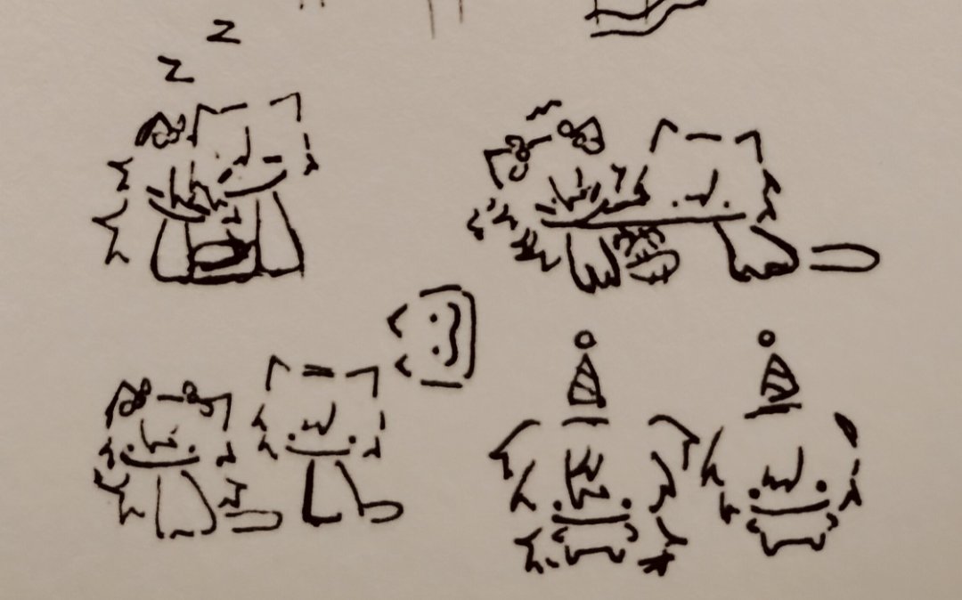 AppleCh33s3's tweet photo. 2024 airiena doodle.... Stupid cats.... https://t.co/8s56PZ1oaV