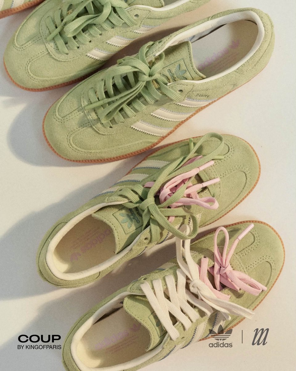 aleyaakc's tweet photo. YAAMPUN GEMEYY BANGET ADIDAS SAMBA STRAWBERRY MATCHA INI 😭🫰🏻 https://t.co/TVxnJM3Kij