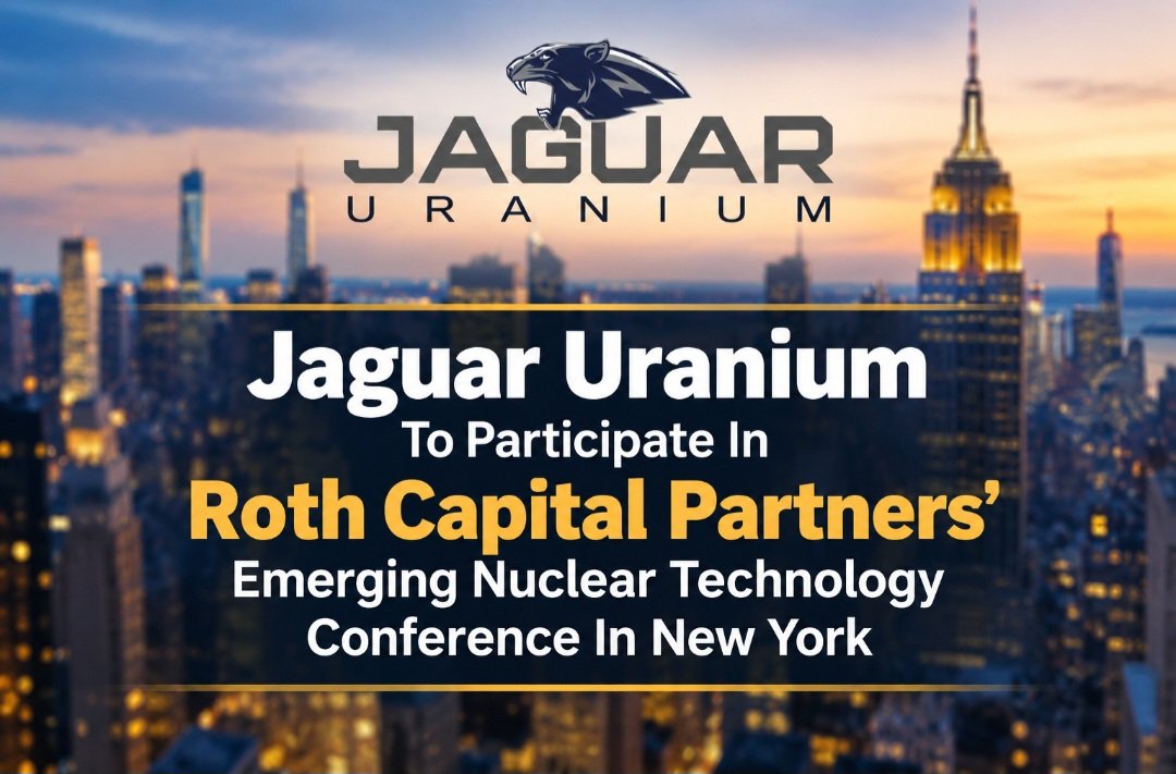 jaguaruranium's tweet photo. Jaguar Uranium To Participate In Roth Capital Partners' Emerging Nuclear Technology Conference In New York
The conference comes at a time of increasing global focus on #nuclear energy, #energy security and the development of secure and diversified supply chains for #uranium and critical minerals.