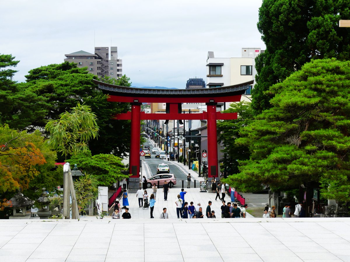 ginnanan's tweet photo. 202607⛩️盛岡八幡宮②
（盛岡市八幡町）
🔶八幡町方面の眺め https://t.co/5oqxvxPpyG