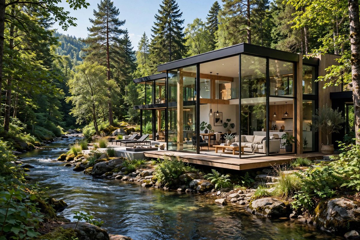 DreamyNooks's tweet photo. #dreamy #glasshome #foresthouse #watergreen #dreamland https://t.co/IdR2ZOgRng