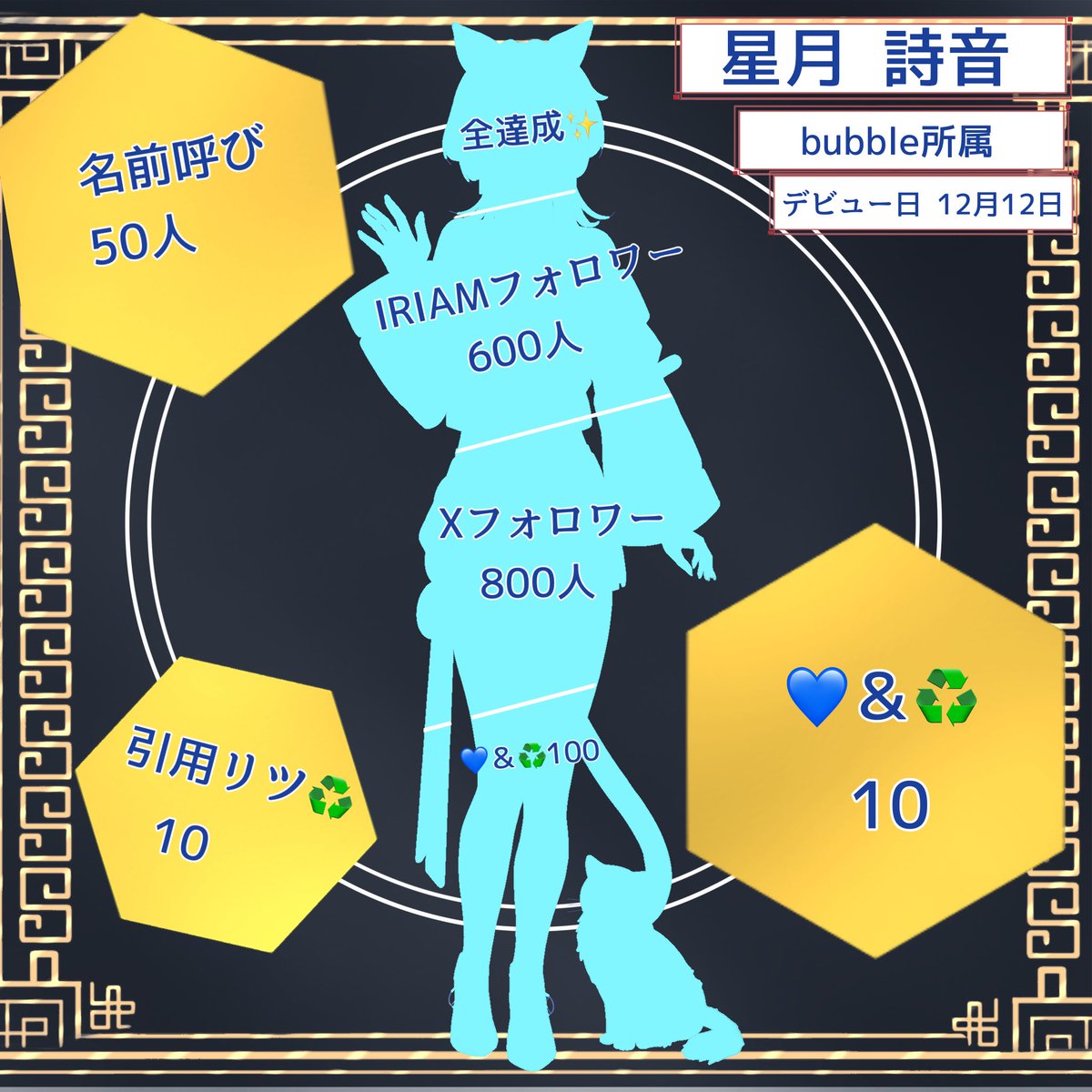 sityann9's tweet photo. 【 #立ち絵公開チャレンジ 】
早くみんなにお見せしたい🥺︎

 bubble所属かっこよくなりたい猫こと
【星月詩音(ほしづきしおん)】です🐈

笑いの沸点は低め今日から君もネコトモだ✨️

全反応お迎え🐈🐾

IRIAM→ https://t.co/fRZkGxvAsW

 #IRIAM準備中︎︎ 
 #IRIAMライバーさんと繋がりたい https://t.co/uDyI0V02jm