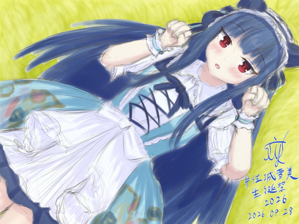 FumiyaPhoenicea's tweet photo. ハッピーバースデー🐈‍⬛🎉

#佐城雪美生誕祭2026 https://t.co/CI6E613VFK