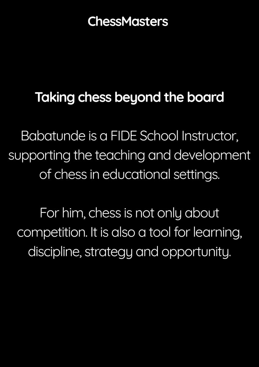ChessMastersHQ's tweet photo. Every great chess ecosystem needs more than players. It needs people who teach, organise, tell stories and create pathways for the next generation.

Who else in the world of chess deserves to be celebrated? Drop their name in the comments and tell us who we should feature next! https://t.co/0SZQHJ3EUL