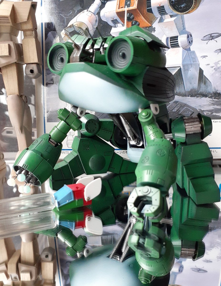Lancewo90931366's tweet photo. #秋の旧キット祭り
旧キットはいくらでも遊べます
(*｀･ω･)ゞ
🐸と🐱
#ザブングル
#プラモデルライフ https://t.co/ImpetTmP8j