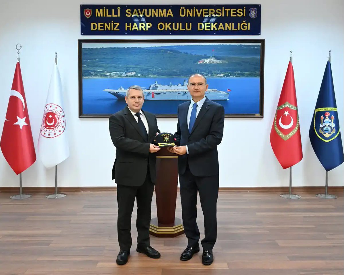 cemalettinsahn's tweet photo. Millî Savunma Üniversitesi Hava Harp Okulu Dekanı Prof. Dr. Atılgan ALTINKÖK, 21 Eylül 2026 tarihinde Deniz Harp Okulu Dekanlığını ziyaret etti. #dho https://t.co/HUQod9be49