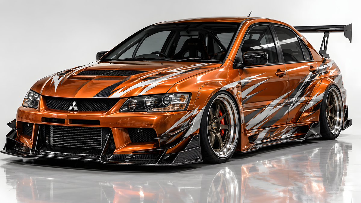 WaifuClaude's tweet photo. Mitsubishi Lancer Evolution Orange Custom Livery 🧡

Available on DeviantArt:
https://t.co/ZAyNRX8yks

#Mitsubishi #LancerEvolution #MitsubishiEvo #JDM #CustomLivery #CarArt #AutomotiveArt #CarDesign #ModifiedCar #Tuning #Widebody #4KArt https://t.co/p964IpNU1C