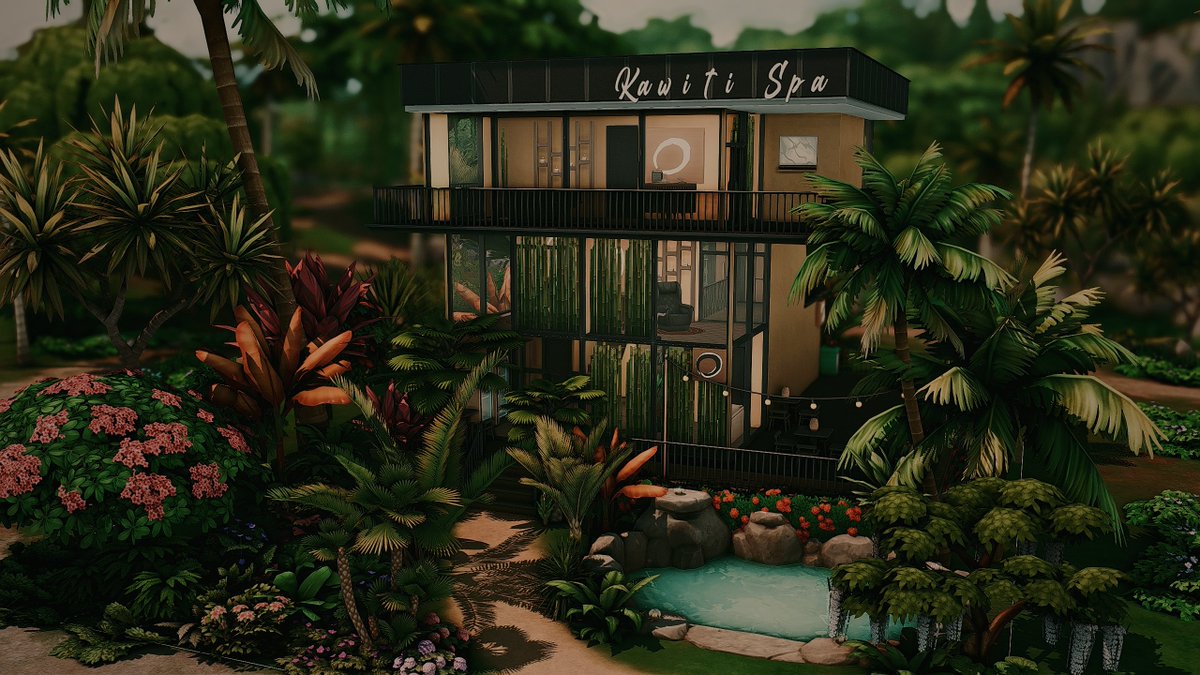HalloweenSims's tweet photo. New Gibbi Point spa for my save🖤
Took me about 4 hours to build and decorate😅 https://t.co/1ljCAUXemF