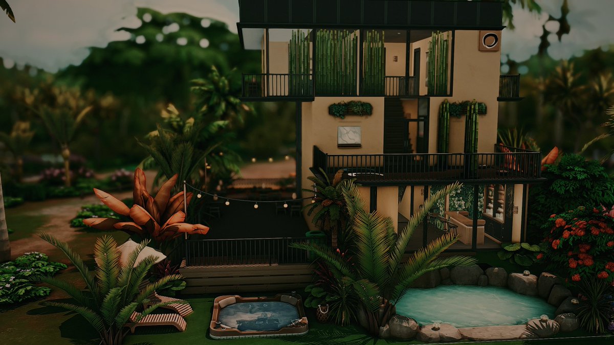 HalloweenSims's tweet photo. New Gibbi Point spa for my save🖤
Took me about 4 hours to build and decorate😅 https://t.co/1ljCAUXemF