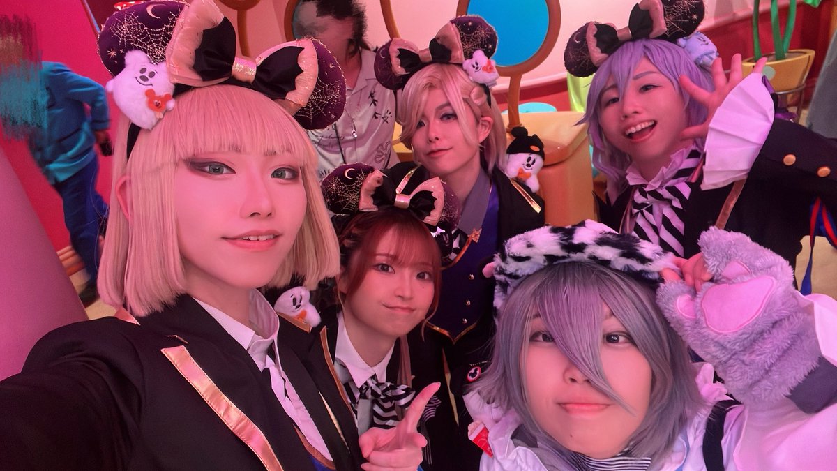 setomickey's tweet photo. ⚠️コスプレ/twst
9/16

🎀ミニスタは盛れる🎀

👑:狐ノ塚(@konozuka4)
🏹:瀬戸
🍎:のん
🐱:鮎
監督生:あかり
#Dハロ仮装2026
#Dハロツイステ仮装 https://t.co/fhwMaIgKVT