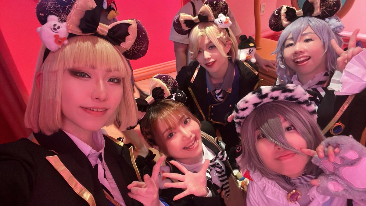 setomickey's tweet photo. ⚠️コスプレ/twst
9/16

🎀ミニスタは盛れる🎀

👑:狐ノ塚(@konozuka4)
🏹:瀬戸
🍎:のん
🐱:鮎
監督生:あかり
#Dハロ仮装2026
#Dハロツイステ仮装 https://t.co/fhwMaIgKVT