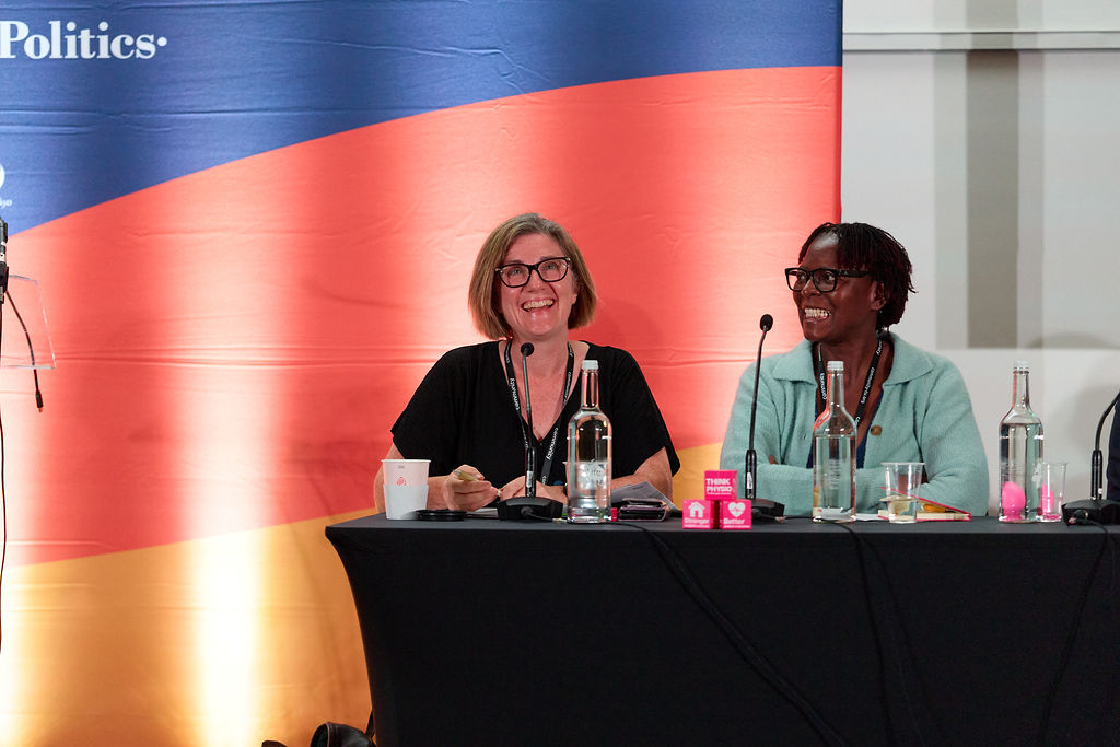 TotalPolitics's tweet photo. Speaking at @thecsp event @BeccyCooper4Lab MP suggested #rehabilitation is seen as the Cinderella service, while @ruth_mhlanga Professions Lead @SouthTees, pointed out that there is no pathway to reward systems for getting people back to work. #HandCF26 #Lab26 @UKLabour Conf. https://t.co/MdHMw6kB1v